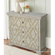 Mayco Luxury Antique Accent Drawer Storage Corner Furniture Wooden Cabinet Bedroom